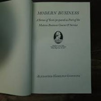 Modern Business: a series of taxt prepared as part the modern business program