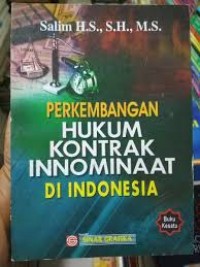 Perkembangan hukum kontrak innominaat di indonesia