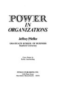 Power in organizations