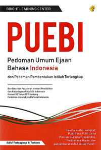 Puebi Pedoman Umum Ejaan Bahasa Indonesia dan Sastra Indonesia